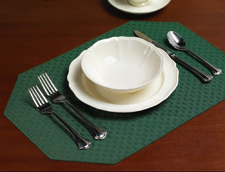 Lattice restaurant table linens by Milliken