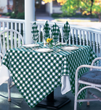 Check Pattern restaurant table linens by Milliken