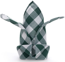 Check Pattern napkins by Milliken