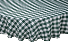 Check Pattern round tablecloths by Milliken